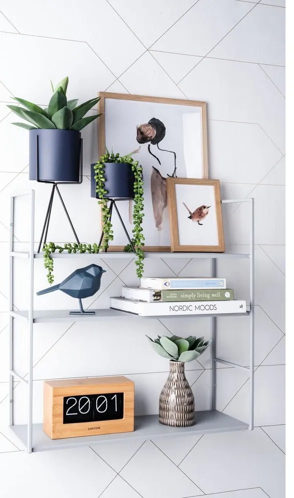 Mensola da parete in metallo grigio , 60 x 60 cm Level - PT LIVING