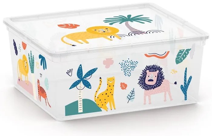 Scatola per bambini bianca in plastica 40x34x17 cm C Box Style – KIS