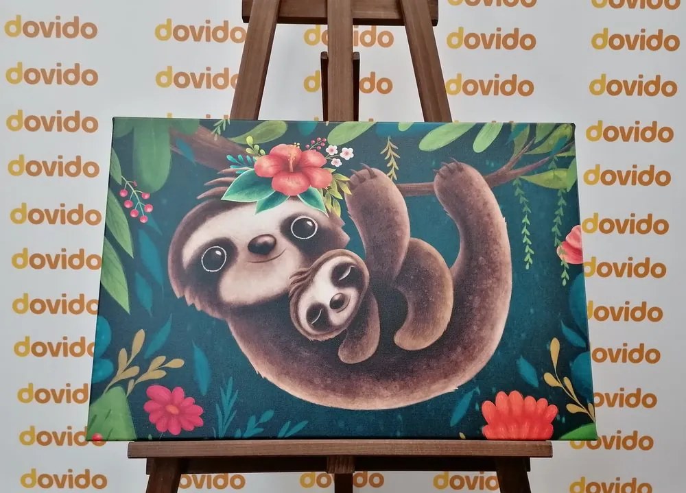 Quadro su tela – Bradipi adorabili