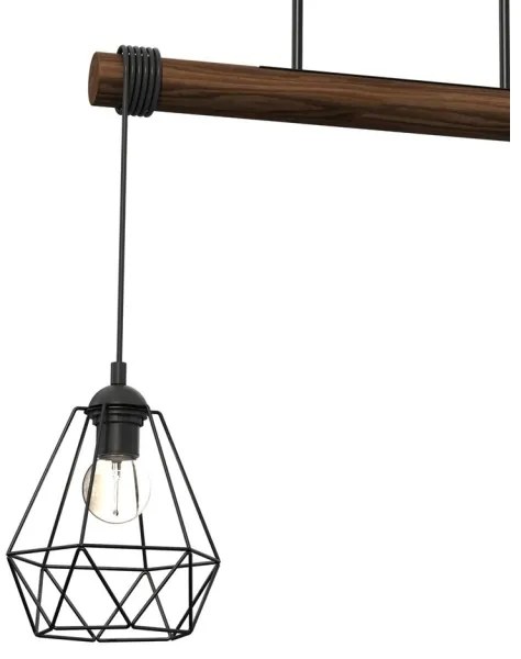 Lampadario a plafone ACERO 3xE27/60W/230V