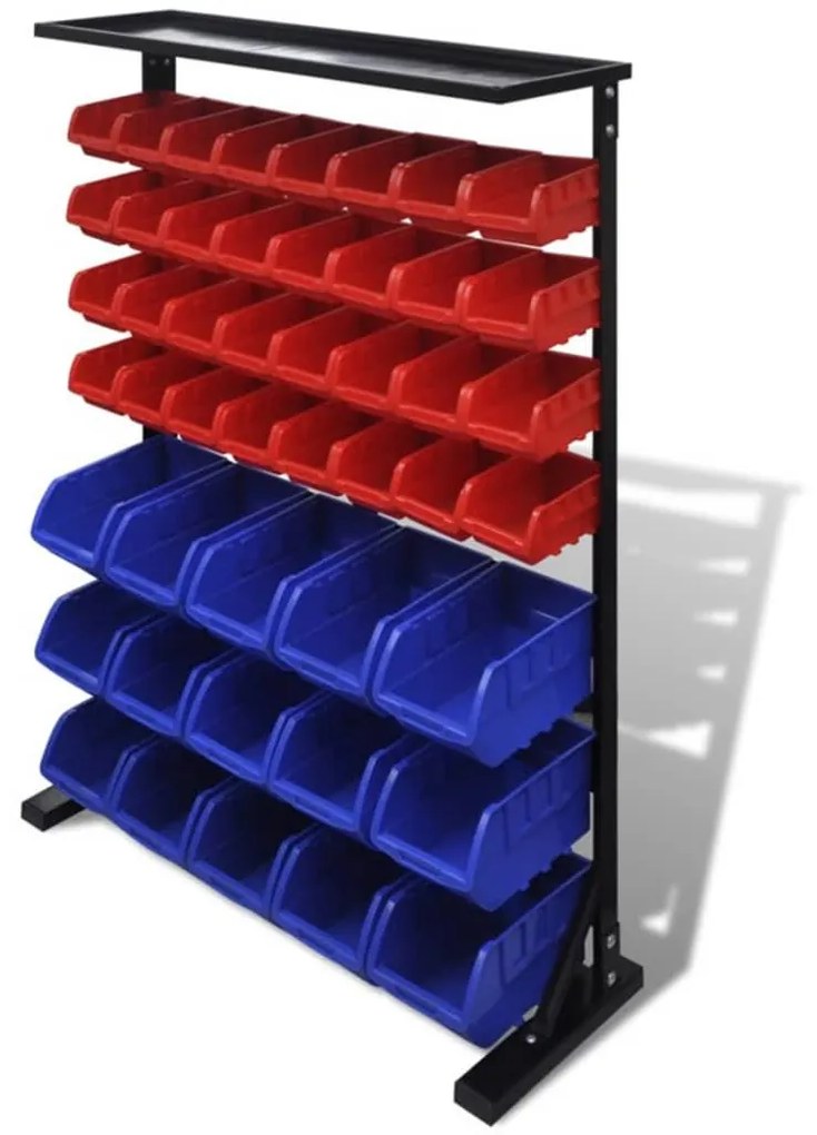 Pannello A Parete Per Attrezzi Garage Blu E Rosso /