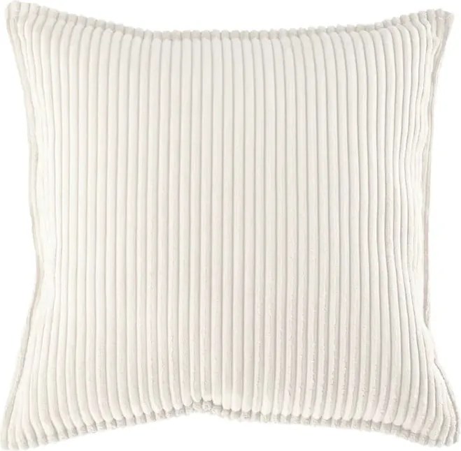 Cuscino per divano da bambini color crema con rivestimento in velluto a coste Block – Wigiwama