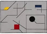 Tappeto 190x133 cm Color Block D