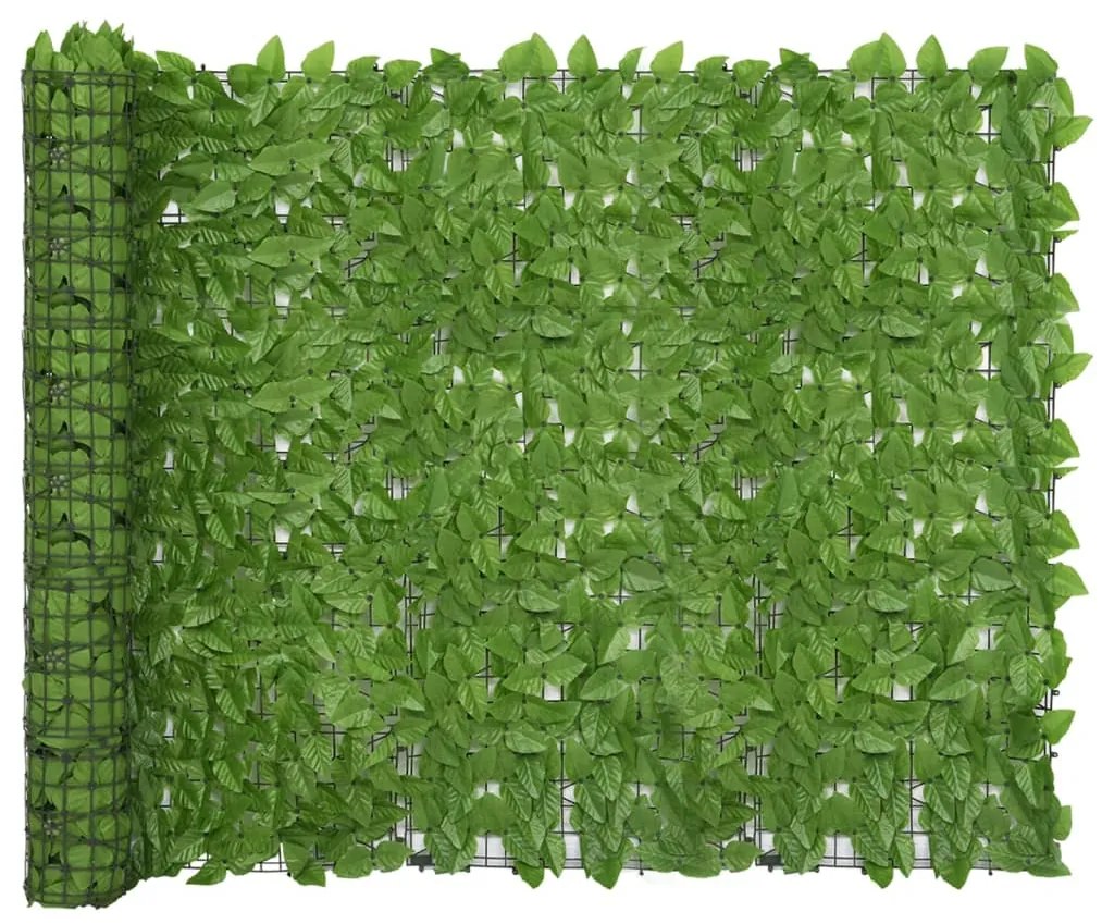 Paravento Da Balcone Con Foglie Verdi 500x150 Cm /