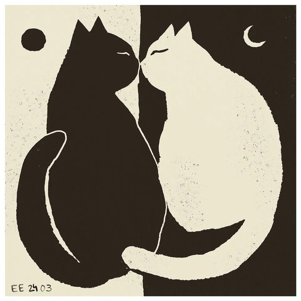 Poster 50x50 cm You and Me – Enikő Katalin Eged – The Poster Club