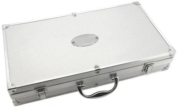 Grilling utensils acciaio inossidabile with a case 18 pz