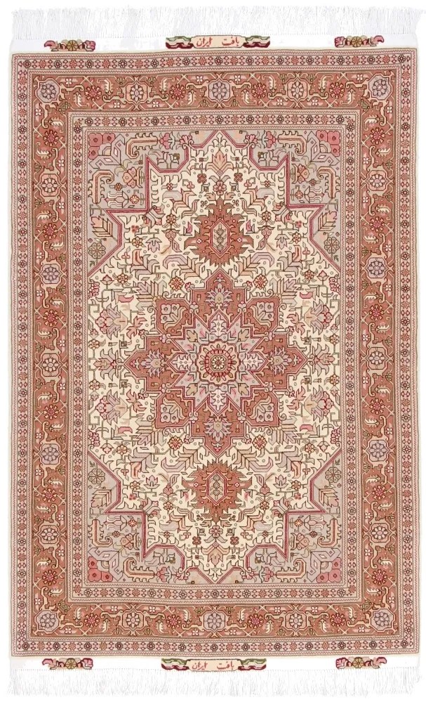 Tabriz Tappeto persiano 150 x 100 Marrone (Iran) Annodato A Mano