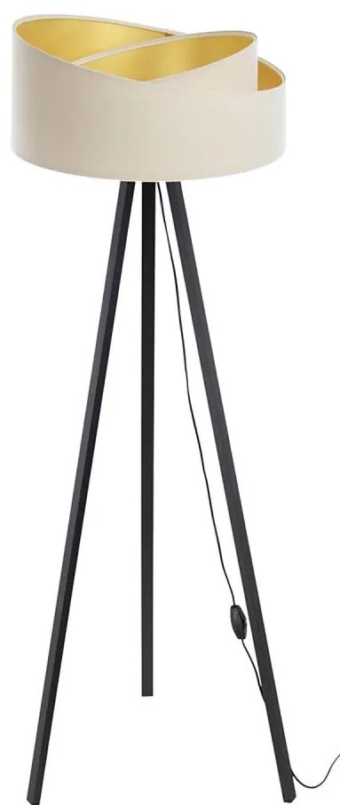 Lampada da terra GALAXY 1xE27/60W/230V crema/wenge