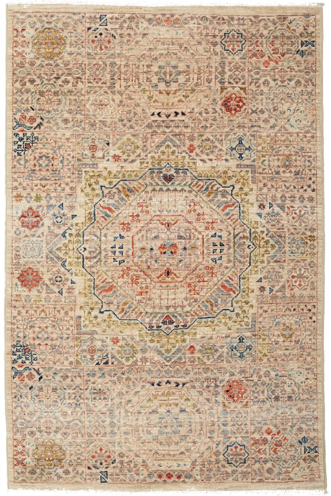 Mamluk Tappeto orientale 80x120 Beige (Pakistan) Annodato A Mano