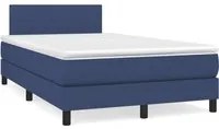 Letto a Molle con Materasso e LED Blu 120x190 cm in Tessuto 3270031