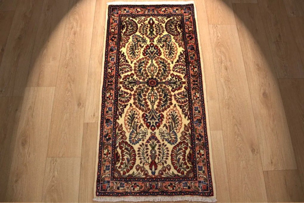 Sarouk Tappeto persiano 70 x 130 (Iran) Annodato A Mano