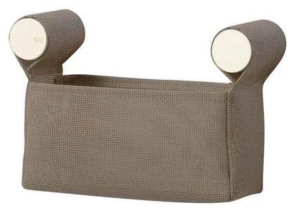 Organizer per doccia Dot beige e bianco opaco