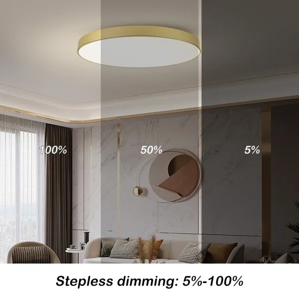 Brilagi - Lampada dimmerabile POOL SMART LED/128W/230V 100 cm oro Wi‑Fi Tuya + telecomando