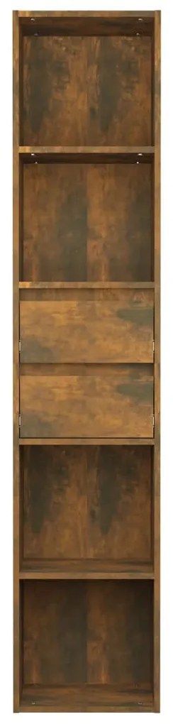 Libreria Rovere Fumo 36x30x171 cm in Legno Multistrato