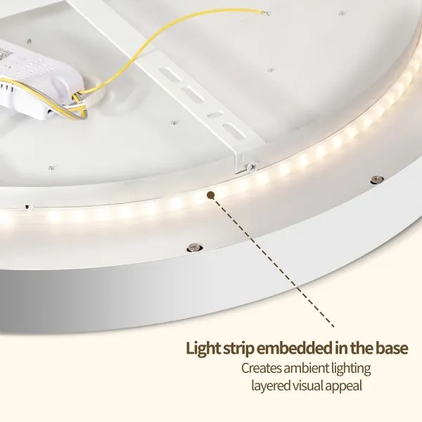 Brilagi - Lampada a LED dimmerabile GLASS POOL DOUBLE LED/80W/230V 60 cm bianca + telecomando