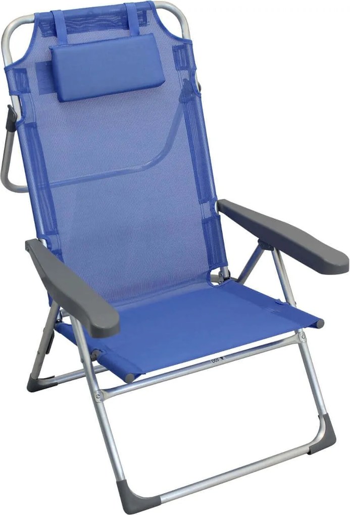 spiaggina mare prendisole pieghevole completa di cuscino cm 67 x 65 x 99 h