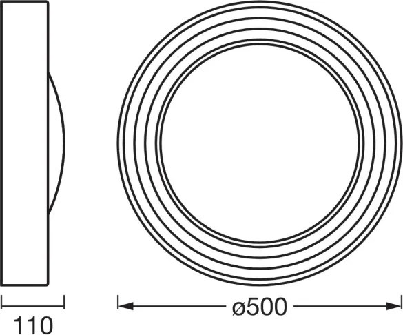 Osram - Plafoniera LED dimmerabile ORBIS CONCRETE LED/24,5W/230V Ø50cm grigio/cemento