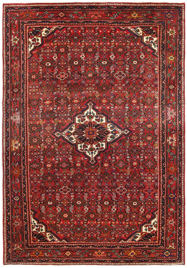 Hamedan Tappeto 210 x 300 (Iran) Annodato A Mano
