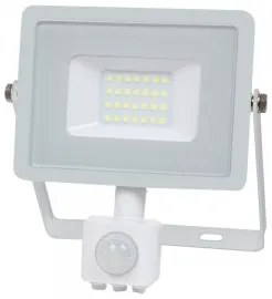 Faro Led con sensore di movimento 20W VT-20-S Bianco - 3000k bianco caldo