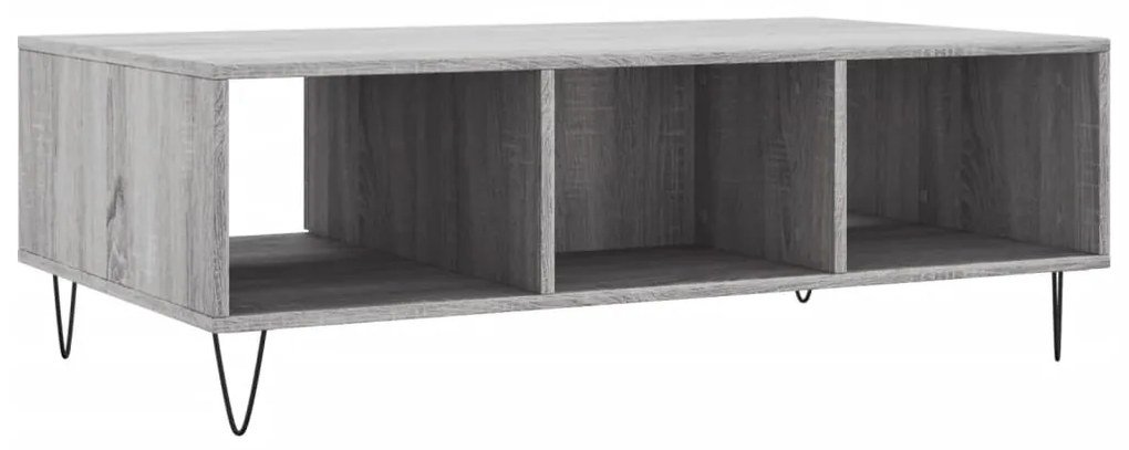 Tavolino da Salotto Grigio Sonoma 104x60x35cm Legno Multistrato