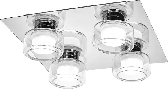 Osram - Plafoniera LED per bagno ORBIS FLAME 4xLED/5,5W/230V IP44 cromo