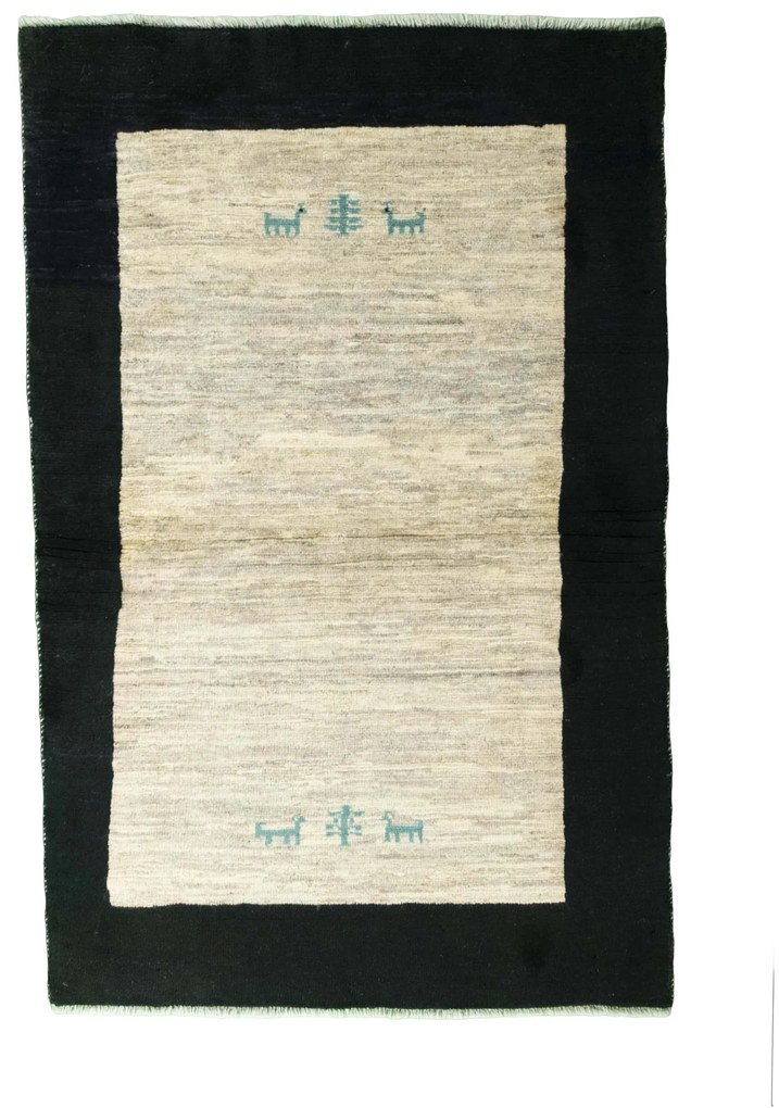 Gabbeh Tappeto 100x160 Beige (Iran) Annodato A Mano