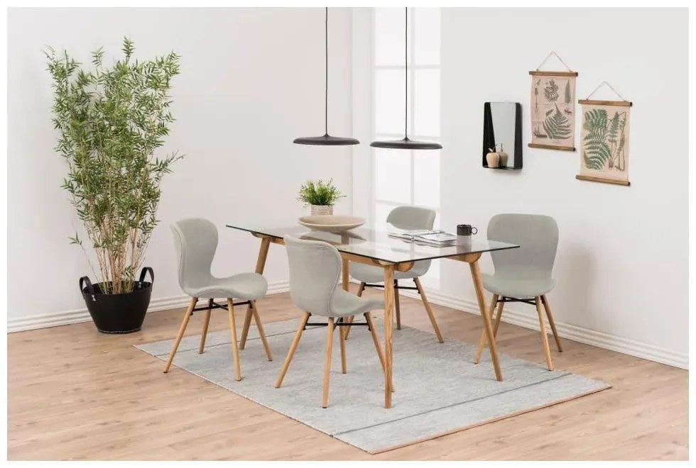 Set di 2 sedie da pranzo beige Batilda - Actona