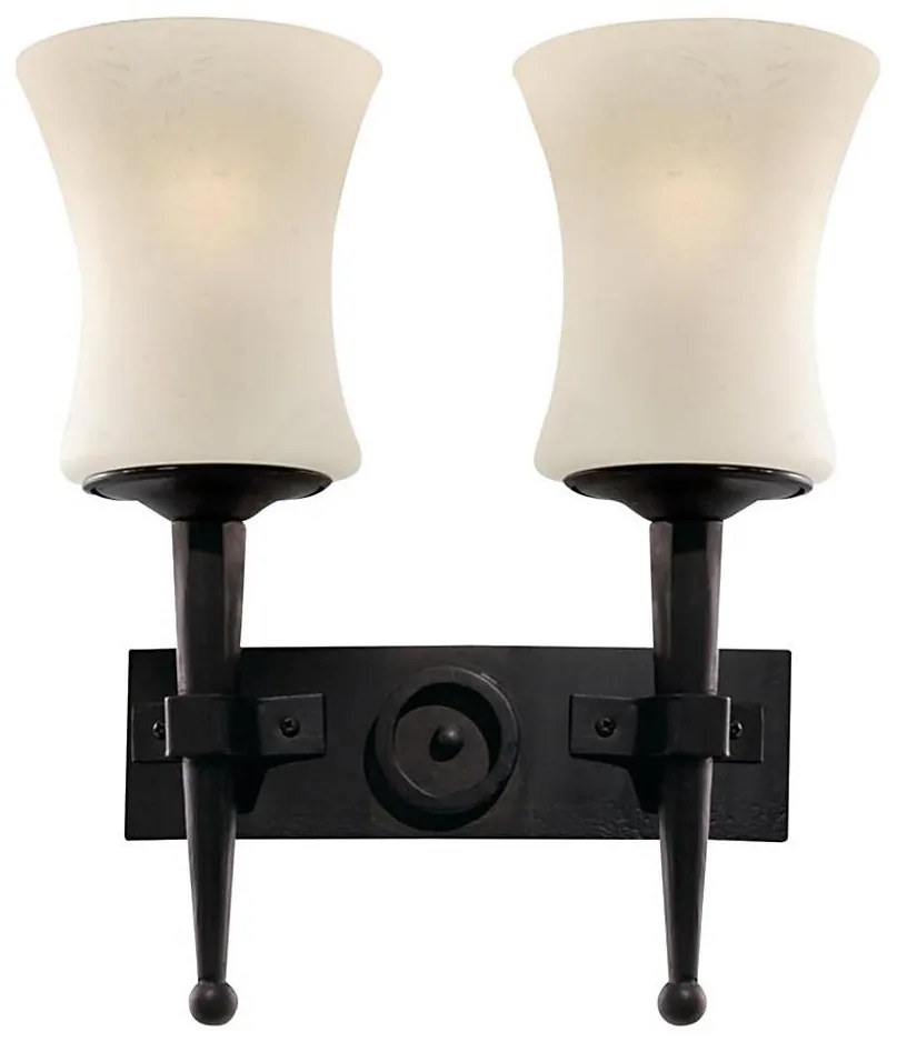 Searchlight 0812-2BK - CARTWHEEL Applique 2xE27/60W/230V