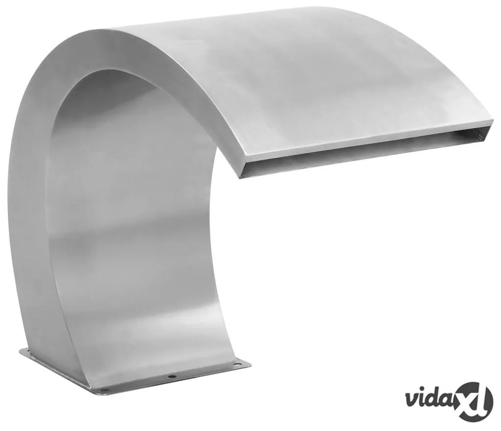 vidaXL Fontana per Piscina con LED in Acciaio Inox 30x60x45 cm