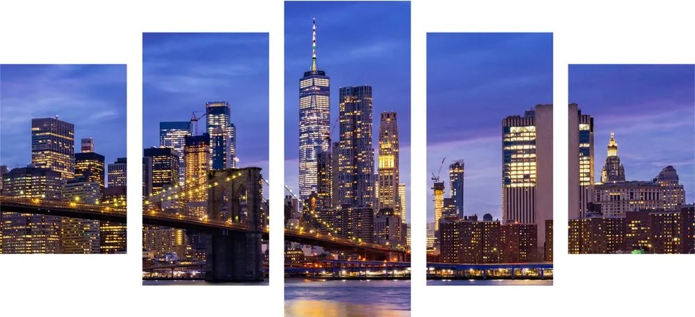Quadri 5 pezzi – Ponte di Brooklyn