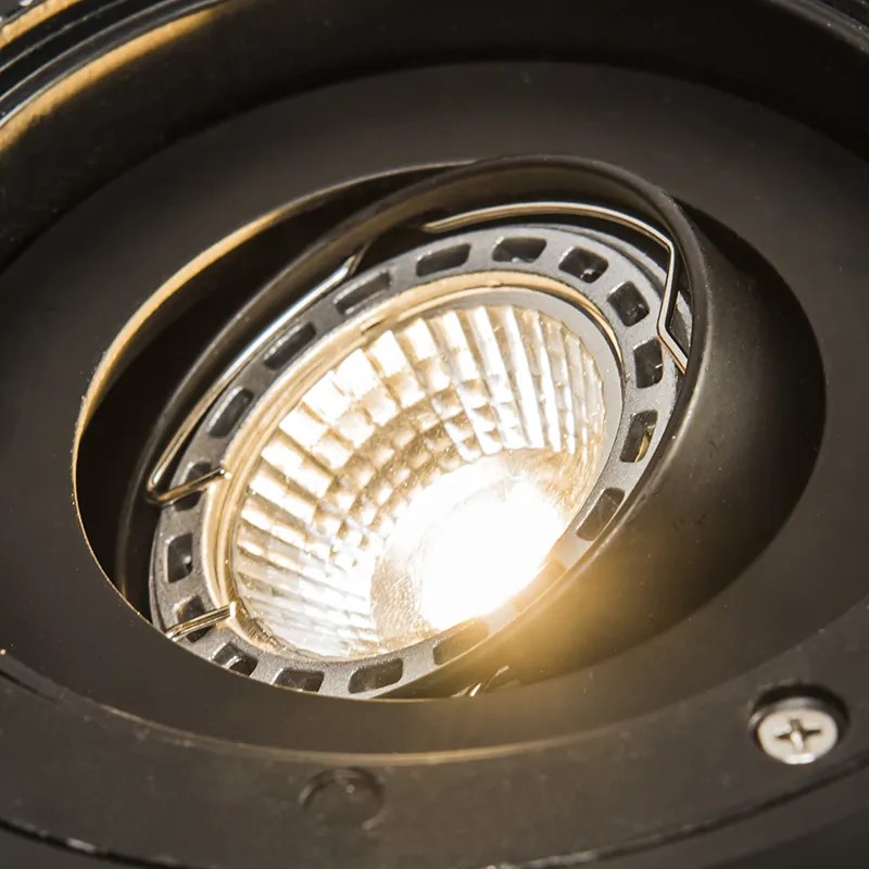 Faretto da giardino moderno in acciaio orientabile IP65 - Delux