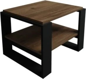 Tavolino Basso Da Salotto Stile Moderno 63x54x45 Axel Rovere E Antracite