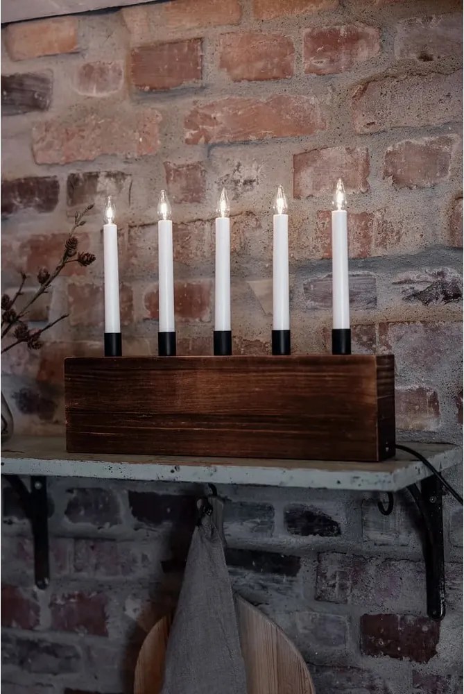 Decorazione luminosa natalizia marrone Albero - Markslöjd