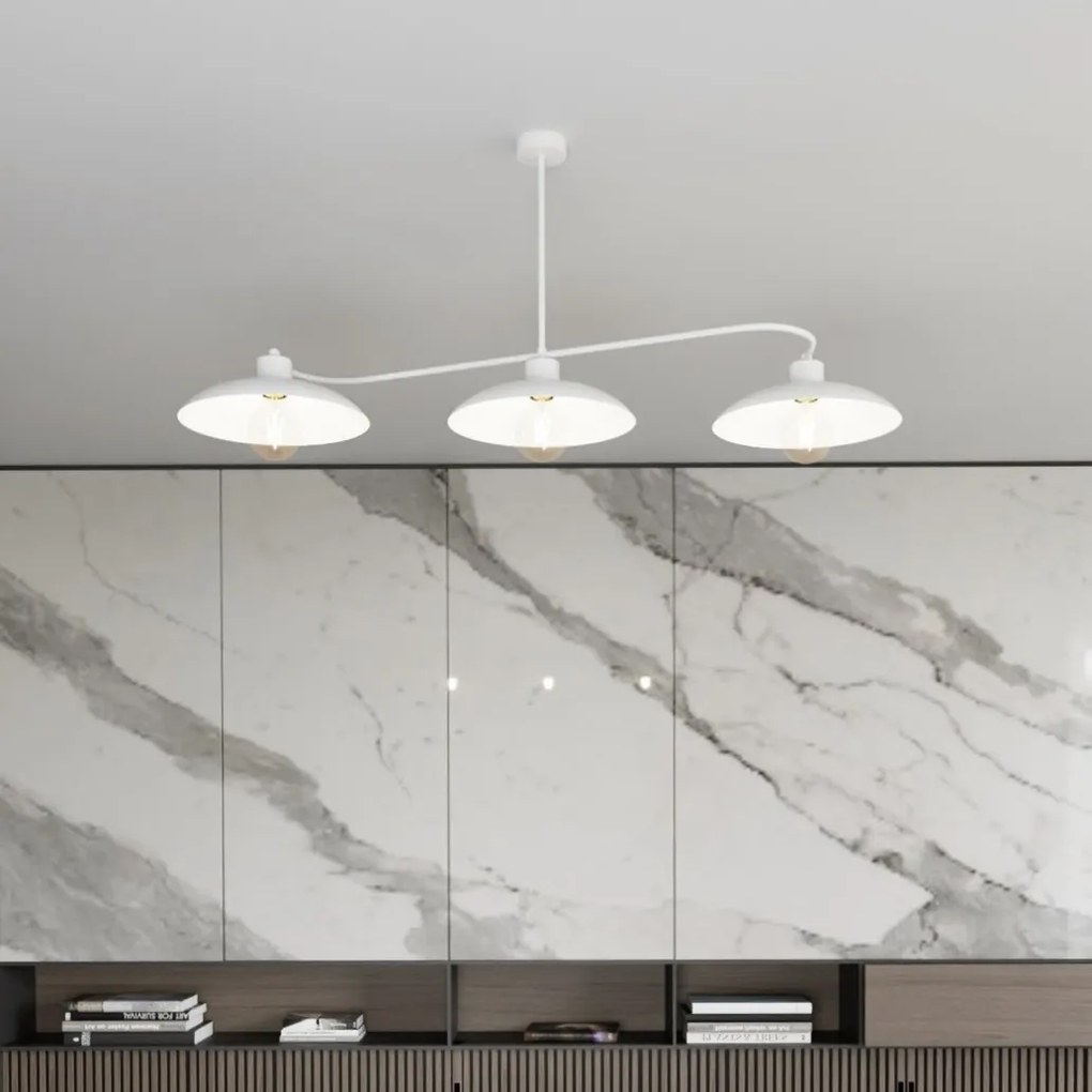 Lampadario a sospensione FOSTER 3 White