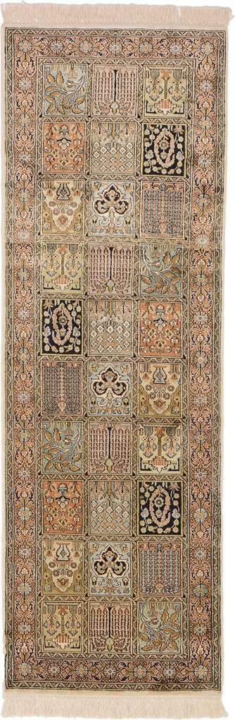 Cashmere Silk Tappeto 190 x 60 (Indian) Annodato A Mano
