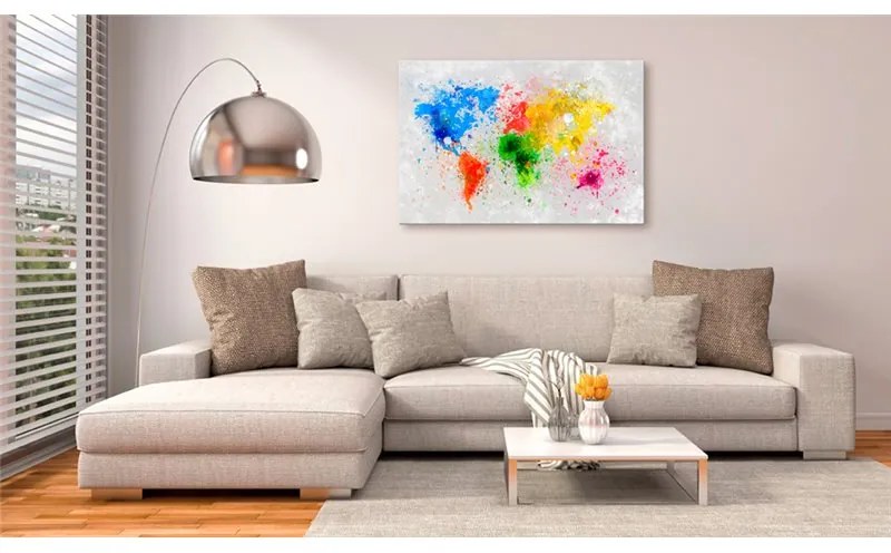 Quadri di sughero Mappa in sughero: espressionismo mondiale