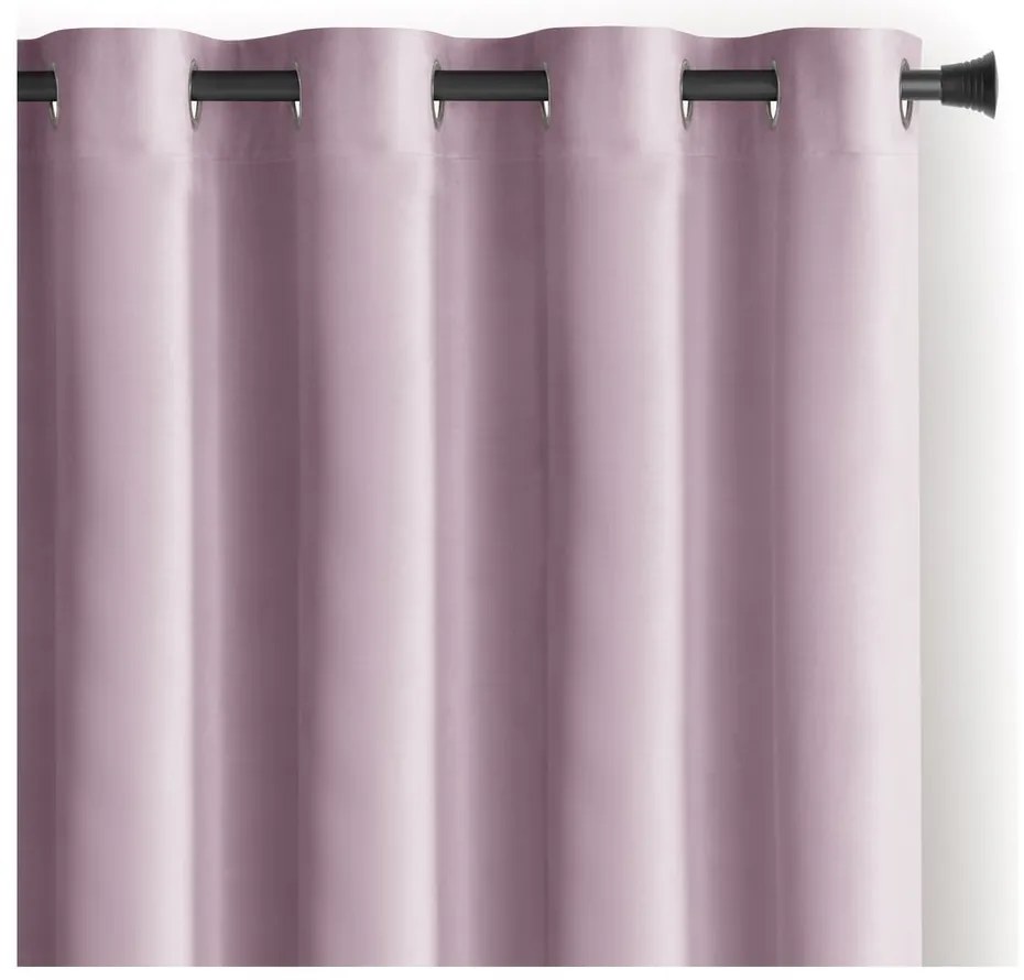 Tenda parzialmente oscurante rosa chiaro in velluto 140x245 cm Eyelets – Restilo