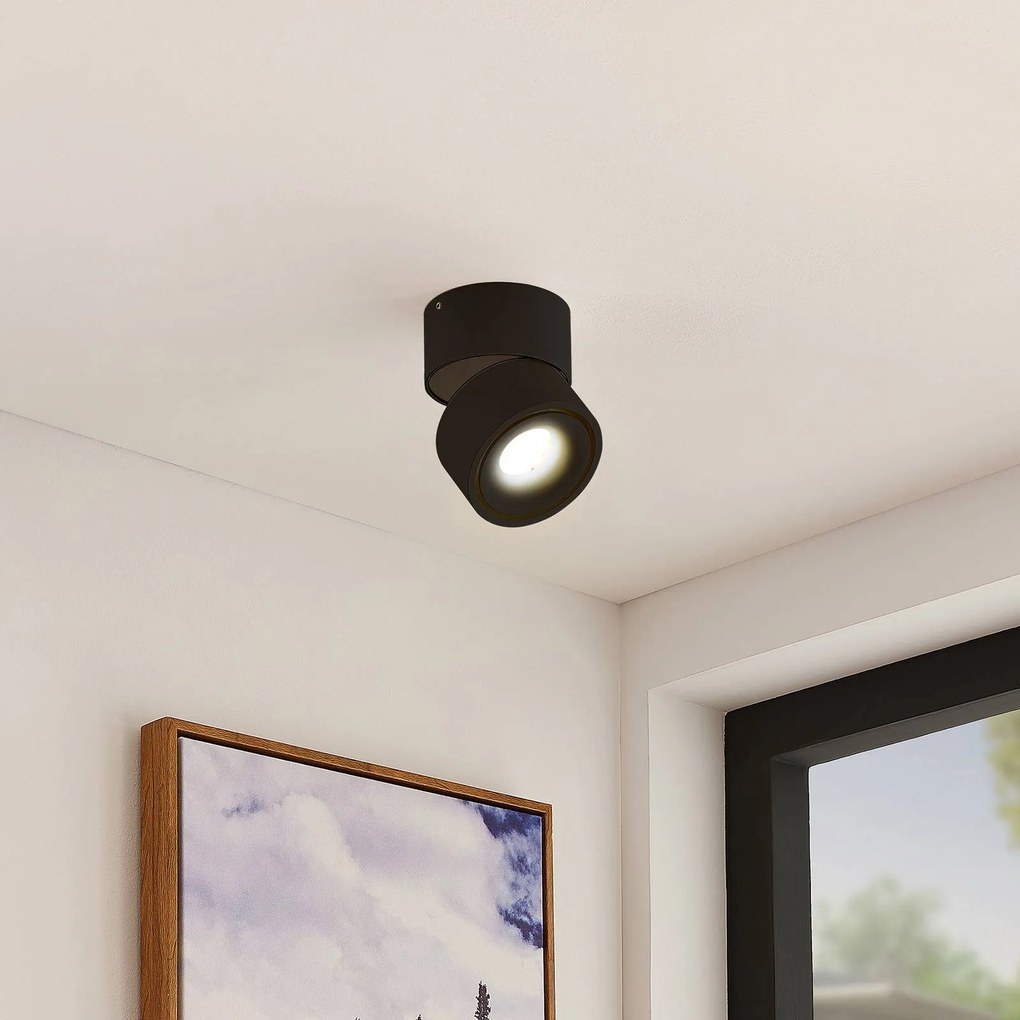Arcchio Faretto da soffitto LED Rotari, 620lm, 1 pz., nero Rotari Arcchio, dimmerabile, Nero, Corridoio, Alluminio, Moderno