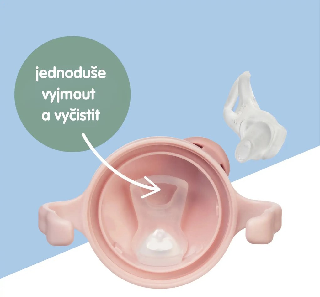 Tazza con beccuccio 4+ mesi – rosa chiaro 240 ml