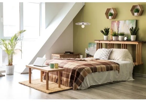 Lampadario a sospensione con filo FALCO 1xE27/60W/230V diametro 30 cm beige