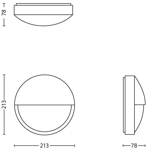 Philips 16455/93/16 - Applique a LED da esterno CAPRICORN LED/6W IP44