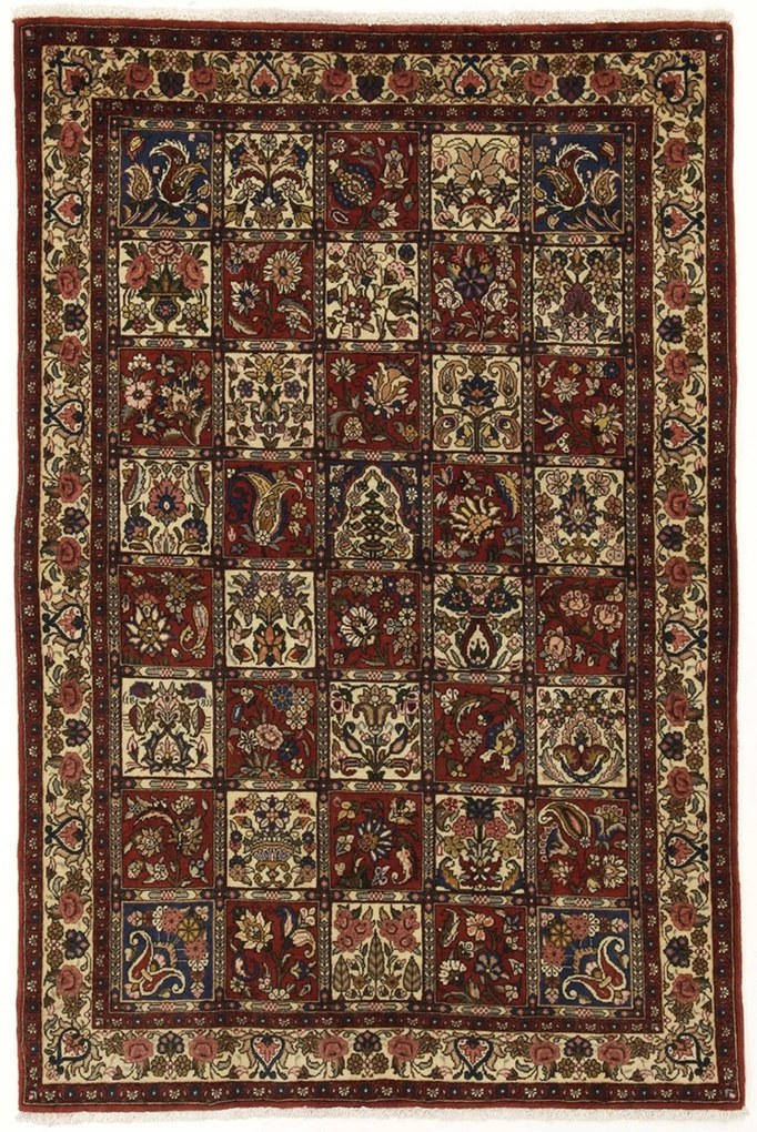 Bakhtiar Tappeto 150 x 100 (Iran) Annodato A Mano