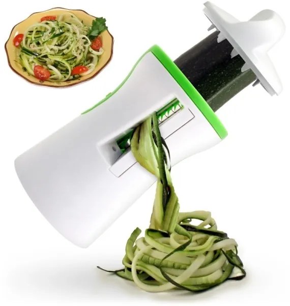 Trade Shop - Affetta Verdure Spaghetti Spirale Tempera Pasta Taglia Verdure Carote Zucchine
