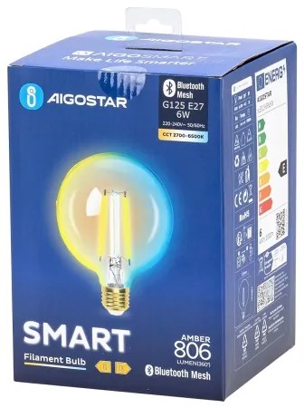 Lampadina LED FILAMENT G125 E27/6W/230V 2700-6500K - Aigostar