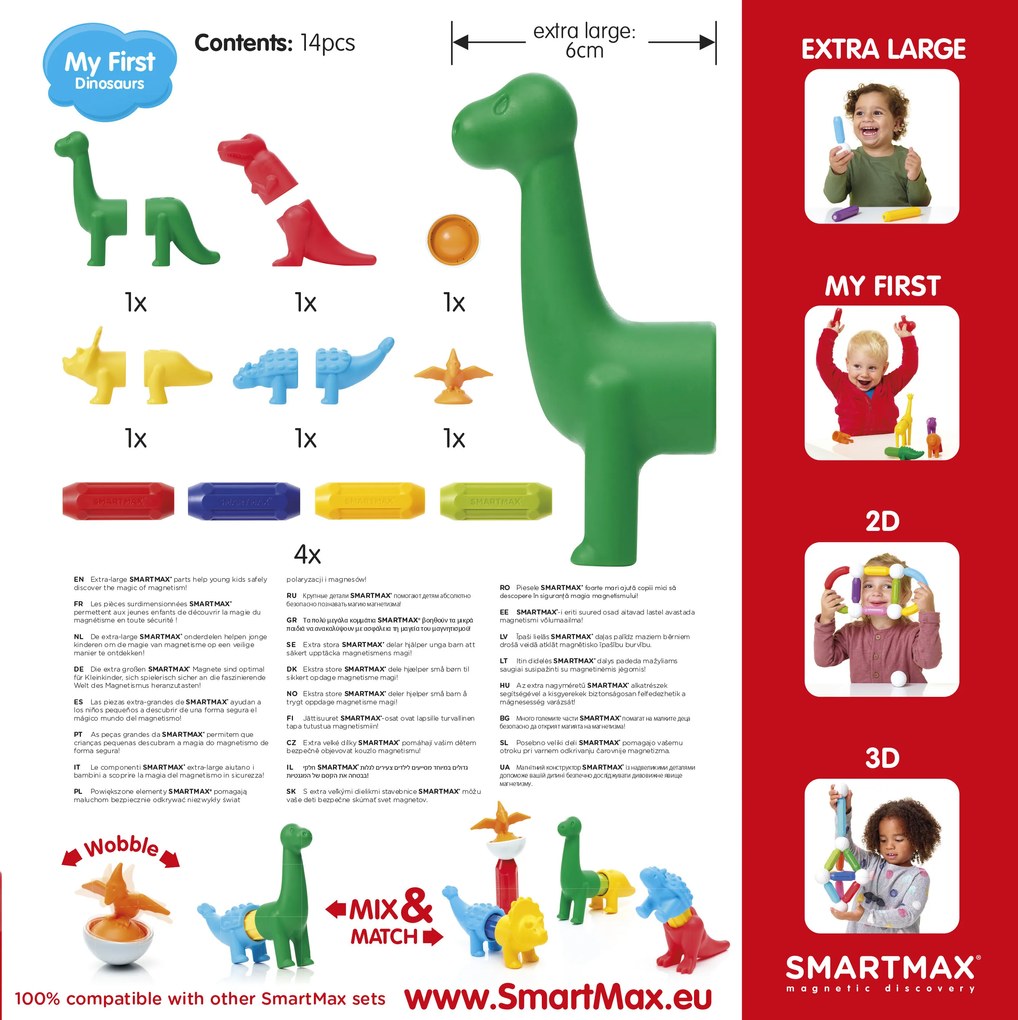 SmartMax - I miei primi dinosauri - 14 pz