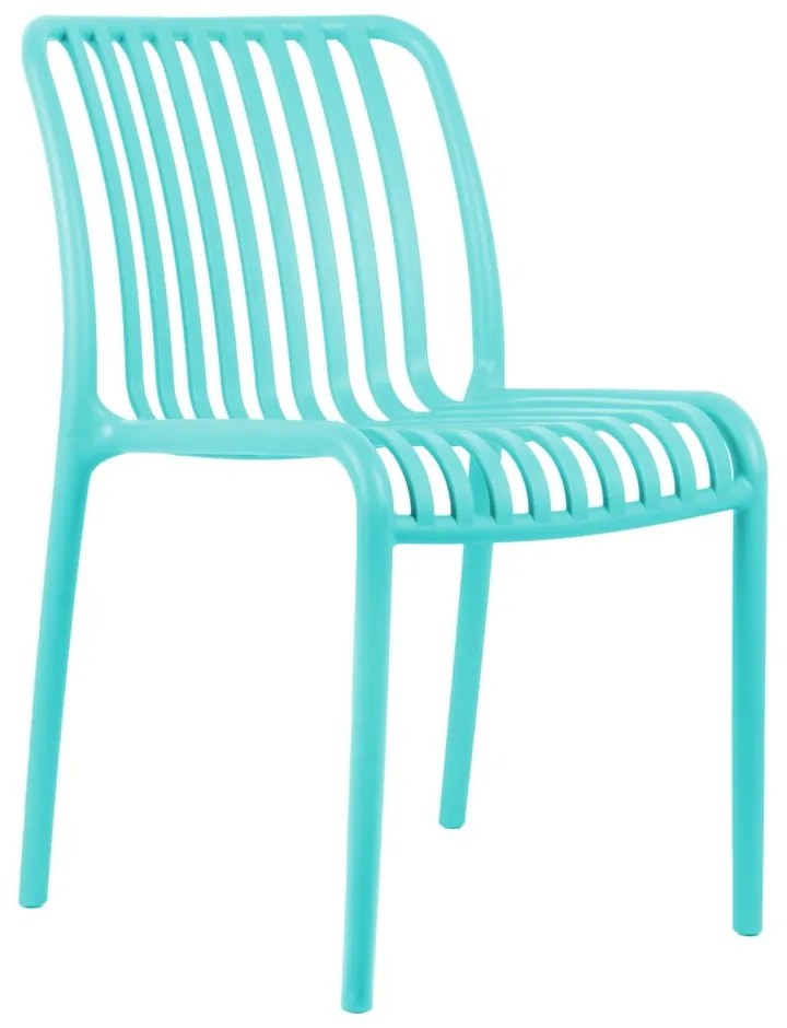 Sedia da pranzo turchese in plastica Glee – Leitmotiv