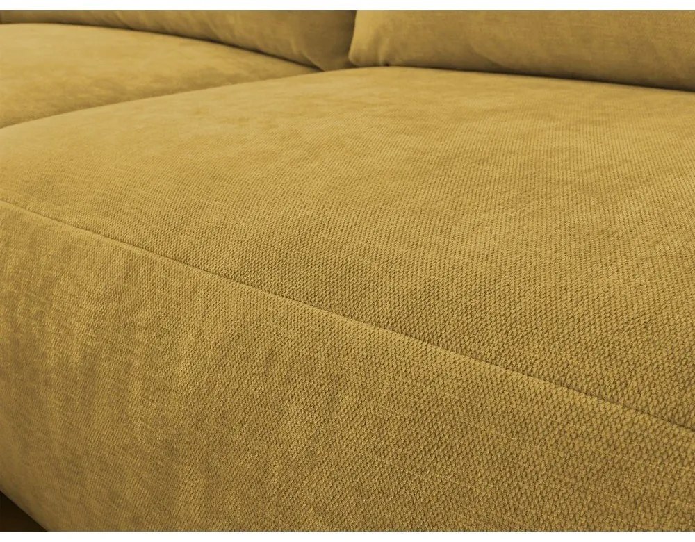 Divano angolare in giallo ocra Aden – Bobochic Paris