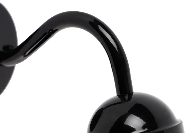 Lampada da parete esterna moderna nera IP44 - Kansas