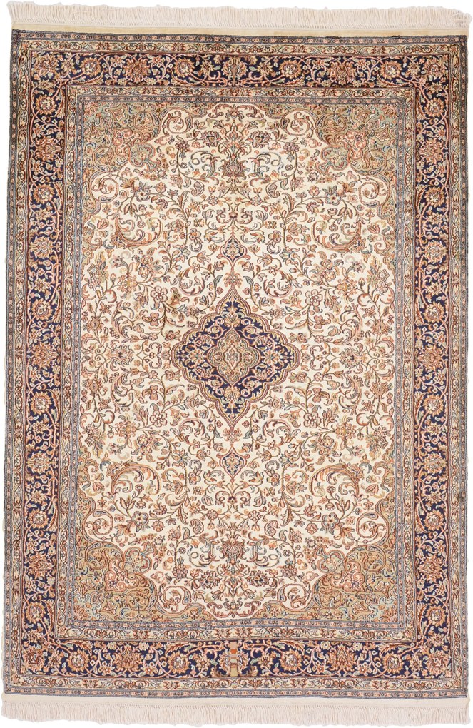 Cashmere Silk Tappeto orientale 180 x 130 (Indian) Annodato A Mano