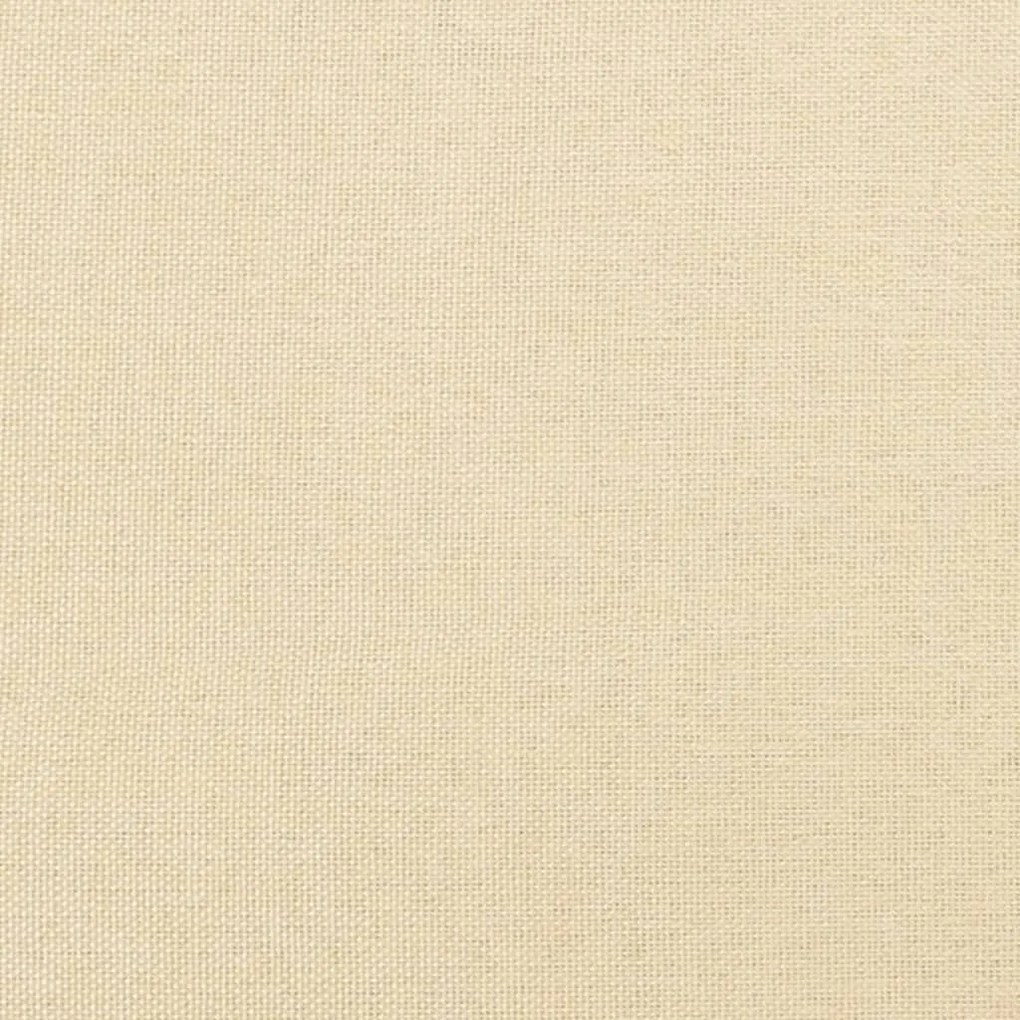 Poggiapiedi crema 45x29,5x35 cm in tessuto